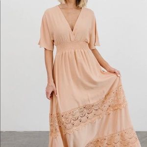 NWT BALTIC BORN VERA MAXI DRESS IN SALMON, LARGE